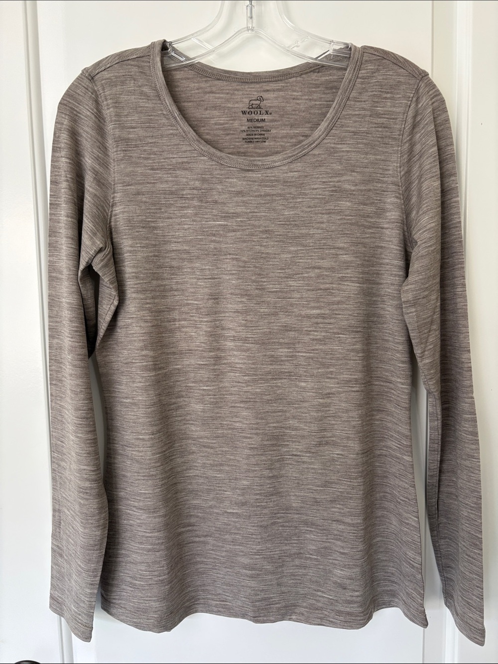 WoolX “Remi” Women's Lightweight Merino Blend Long-Sleeve Scoop Neck Top